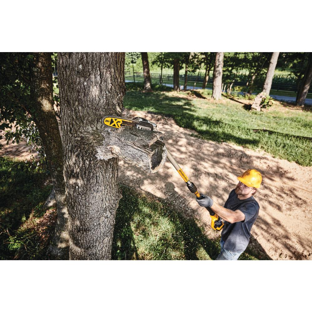 DEWALT 8 in. 20-Volt MAX Electric Cordless Pole Saw Kit with 5.0Ah Battery and Charger